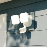 Kurtzig 2 Light LED Outdoor Motion Sensor Adjustable Security Flood Light White