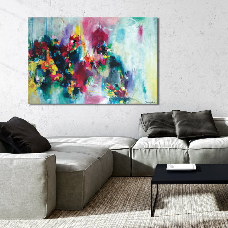 Fae Flowers by Amira Rahim - Print on Canvas, Timber, 102cm H x 152cm W