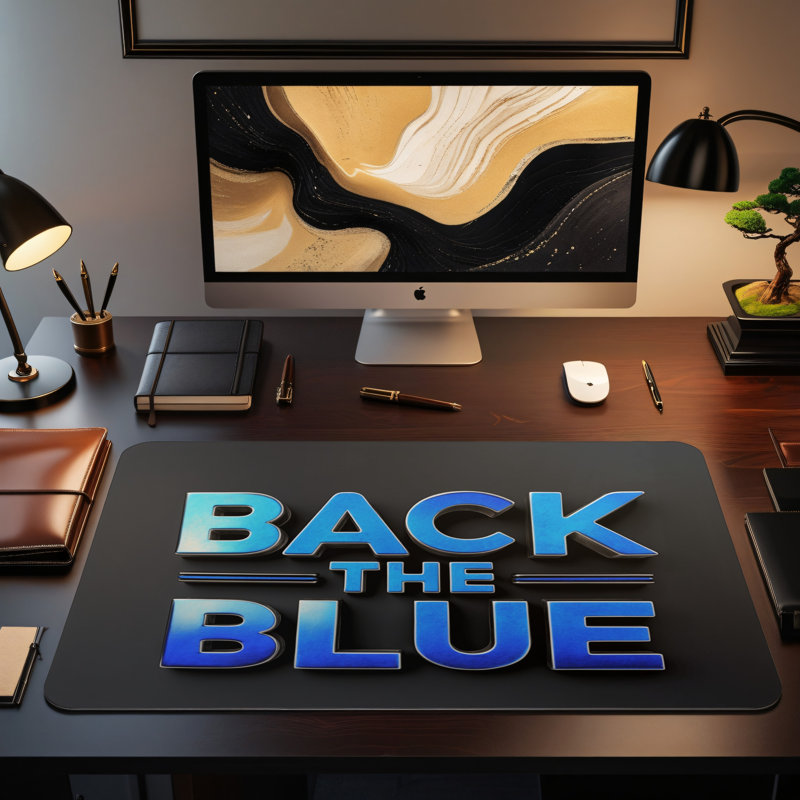 Polyester Desk Pad, 31.5x15.5