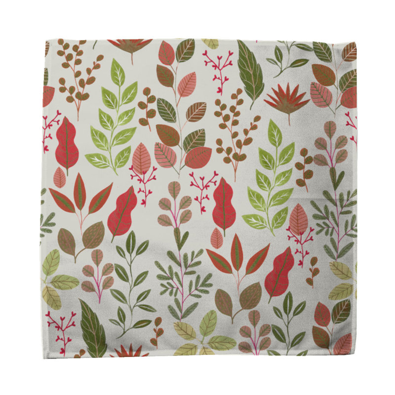 Cadeisha 100% Cotton Floral Square Napkin