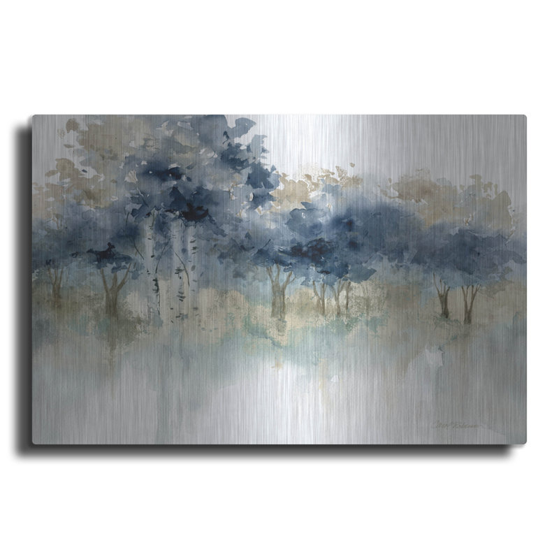 «Waters Edge I» par Carol Robinson Latitude Run®, art mural en métal, 24 po x 16 po, H 16 po x l 24 po