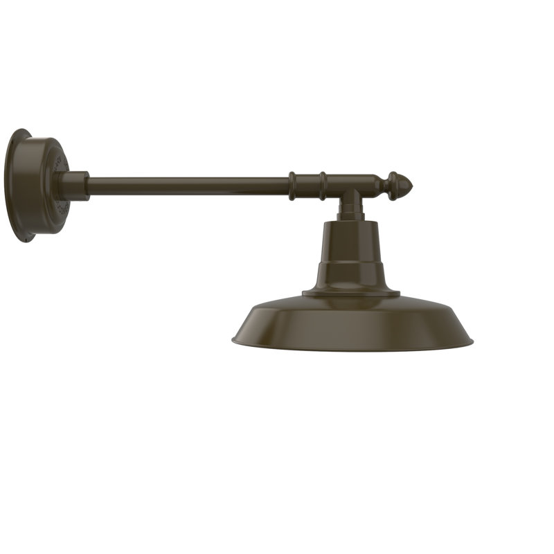 Annis LED Wall Light, 10" H x 14" W x 28" D, Mahogany Bronze