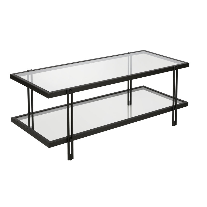 Soho Coffee Table with Storage, Blackened Bronze