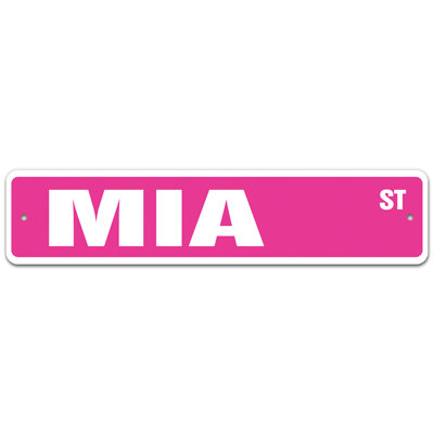 Plaque de rue Amoretta
