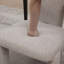 Ensemble de 2 chaises d'appoint rembourrées Modern, dossier courbé sans accoudoirs pour plus de confort et de style