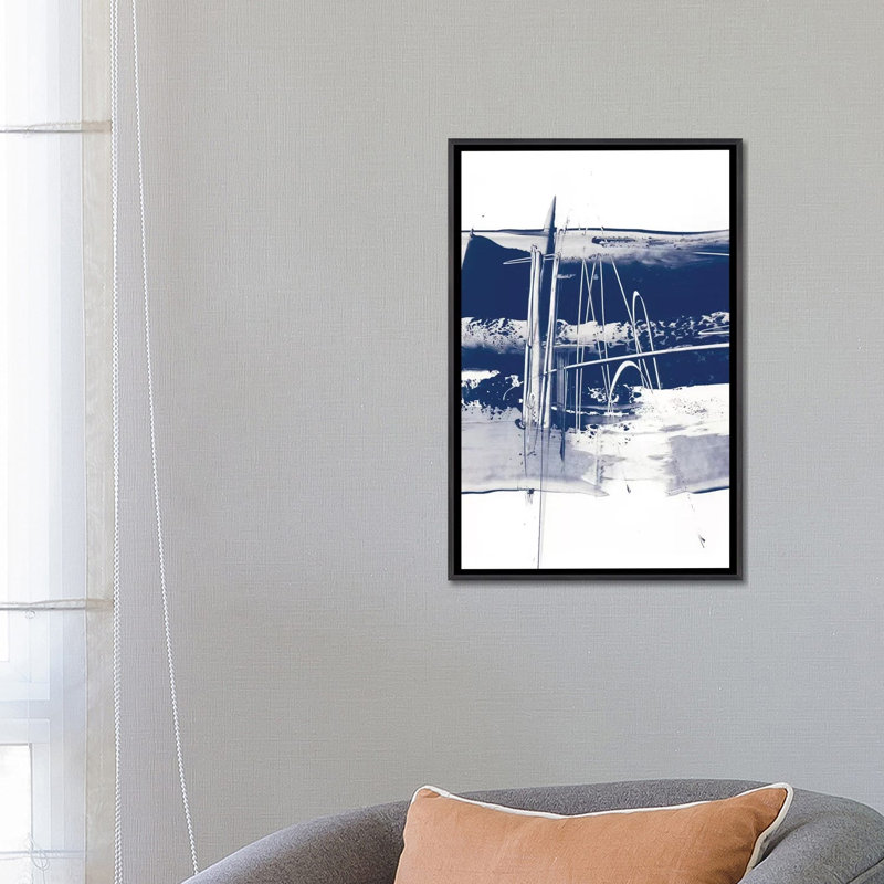 «Alternating Current III» par Ethan Harper - reproduction d'art, H 26 po x l 18 po x 1,5 po, Toile avec cadre noir patiné