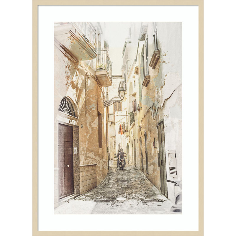 «Italy IV» par Wood, reproduction d'art encadrée, H 41 po x l 30 po