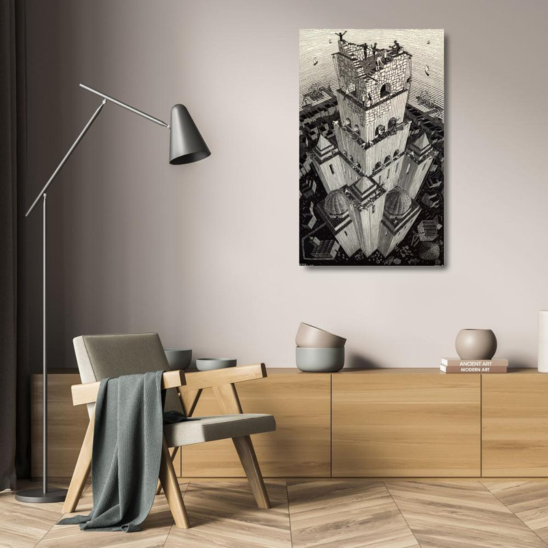 Tour de Babel, H 24 po x l 15 po