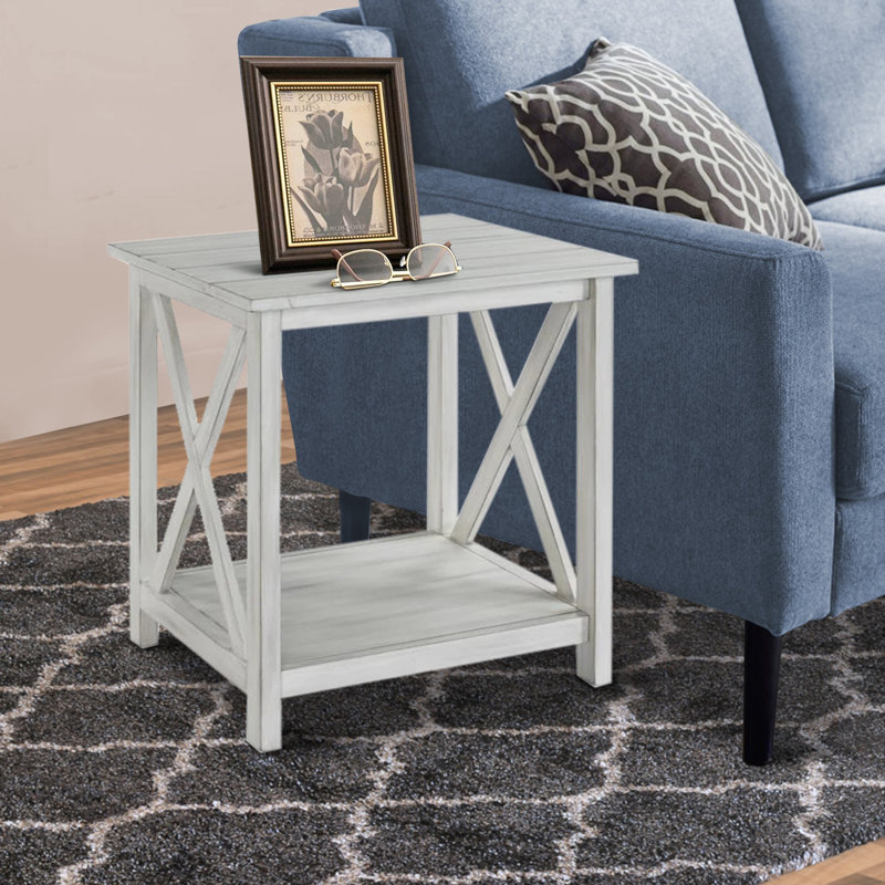 Carina Solid Wood Top End Table