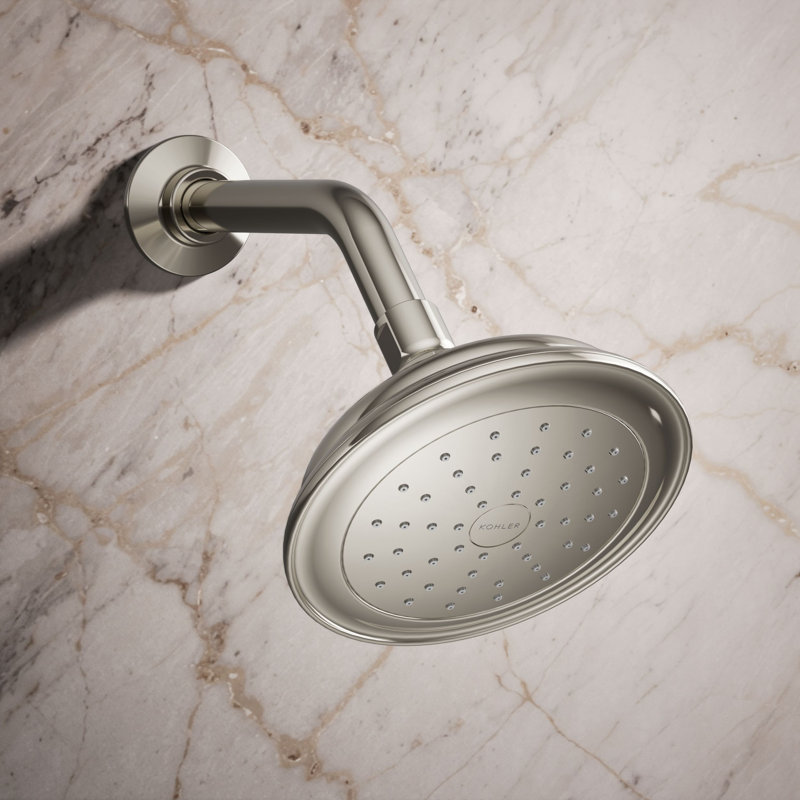 Artifacts Full/Standard Fixed Shower Head with Katalyst Air Induction Spray, Vibrant Polished Nickel