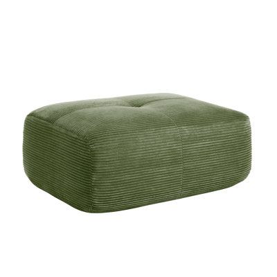 Corduroy Ottoman For Living Room – Perfect Footrest, Spare Seat & Decorative Accent