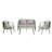 Durable And Comfortable Outdoor Seating Set,Suitable For Patios, Lawns, And Poolsides-1611452063-1611452056