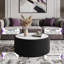 Table basse cylindrique moderne avec plateau en pierre et finition en cuir-1437960894-1437960895