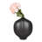 Modern Ceramic Decorative Vase With Sculpted Wavy Textured Design-1643518031