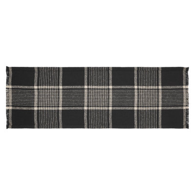 Vergean Rectangle Plaid 70% Cotton / 30% Cotton Polyester Blend Table Runner