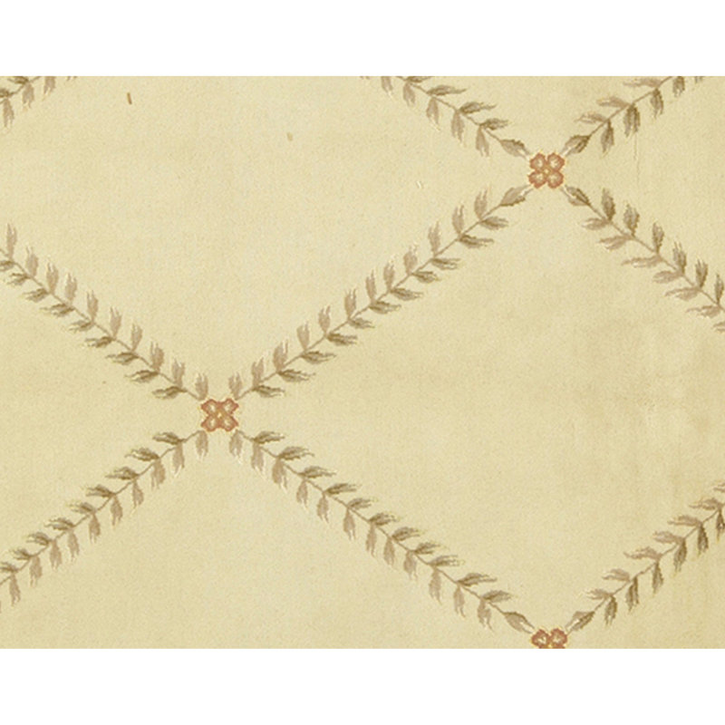 High-Quality Hand-Knotted Ivory Area Rug