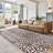 Rayna Lennie Brown Gold Ivory Modern Leopard Animal Print Indoor Area Rug, Flat Pile for Living Room & Bedroom - Lennie, 8x10-102344674
