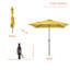 Parasol de marché carré Rinesh-1577955539