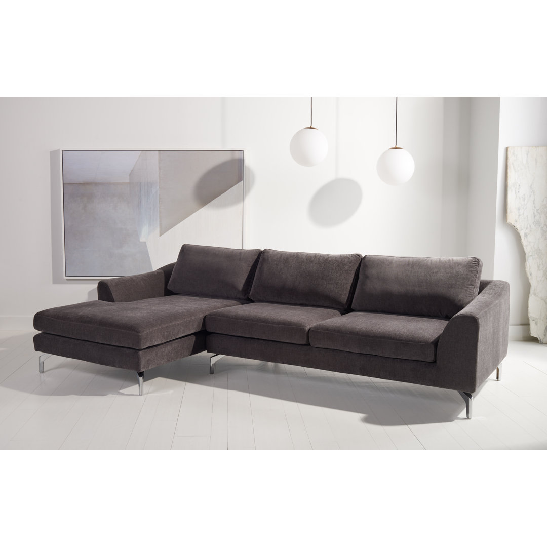 Anyya 105.5'' Wide Silk Sofa & Chaise Brayden Studio® 