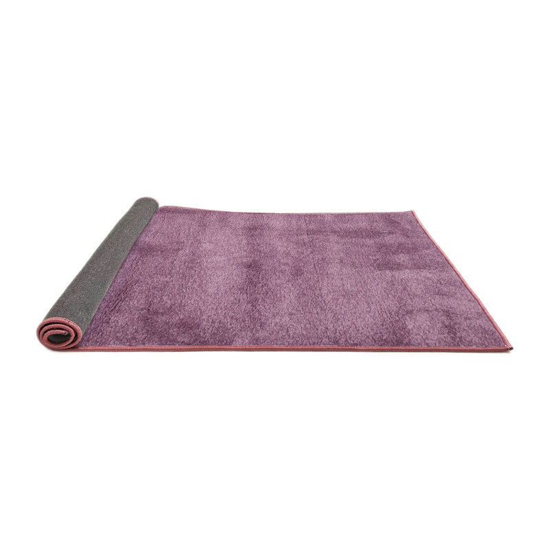 Tapis de zone mauve contemporaine Rizokarpaso, Carré 7 pi