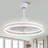 Chantrice 24" Reversible LED Ceiling Fan with Light and Remote, 6-speed Dimmable Ceiling Fan-1739666414