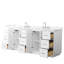 Elan TK 84" Freestanding Double Bathroom Vanity with Quartz Top-1889809109-1889809115-1889809112