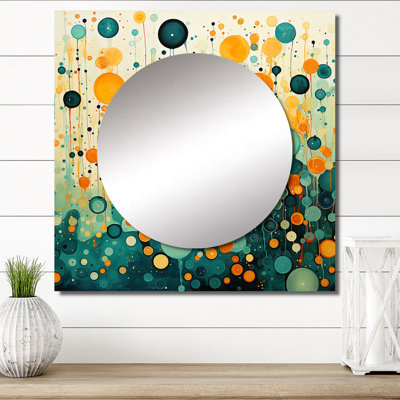 Johnise - Abstract Shapes Large Square Mirror For Wall Art Decor