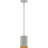 1-Light Integrated LED Indoor or Outdoor Silver Gray Aluminum Mini Cylinder Downrod Pendant-1457697798-1457697799