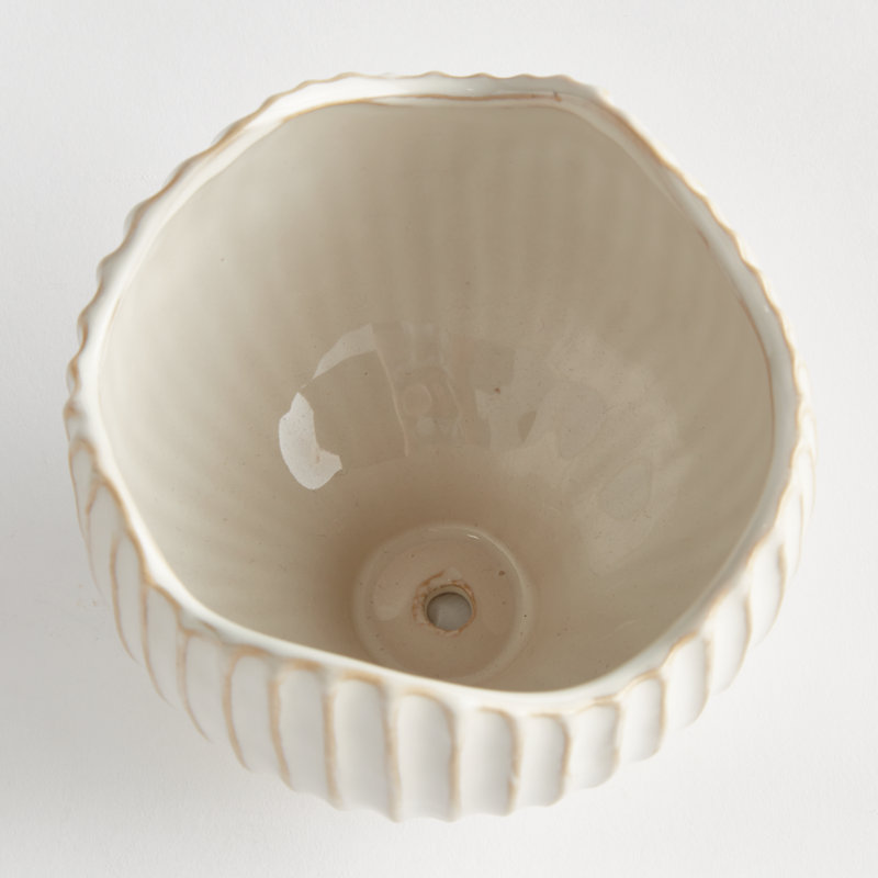 Conservatory Handmade Ceramic Planter, White