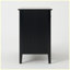Grande table de bout moderne avec rangement à 32 tiroirs à cannelures noires 32 po-129160735