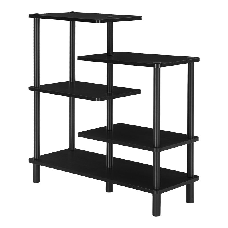 Rozanne 83 cm H x 80 cm W Etagere Bookcase, Espresso