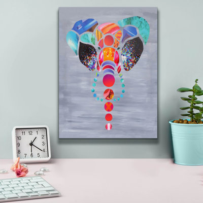 «Elephant Love» par Artpoptart, art mural sur toile