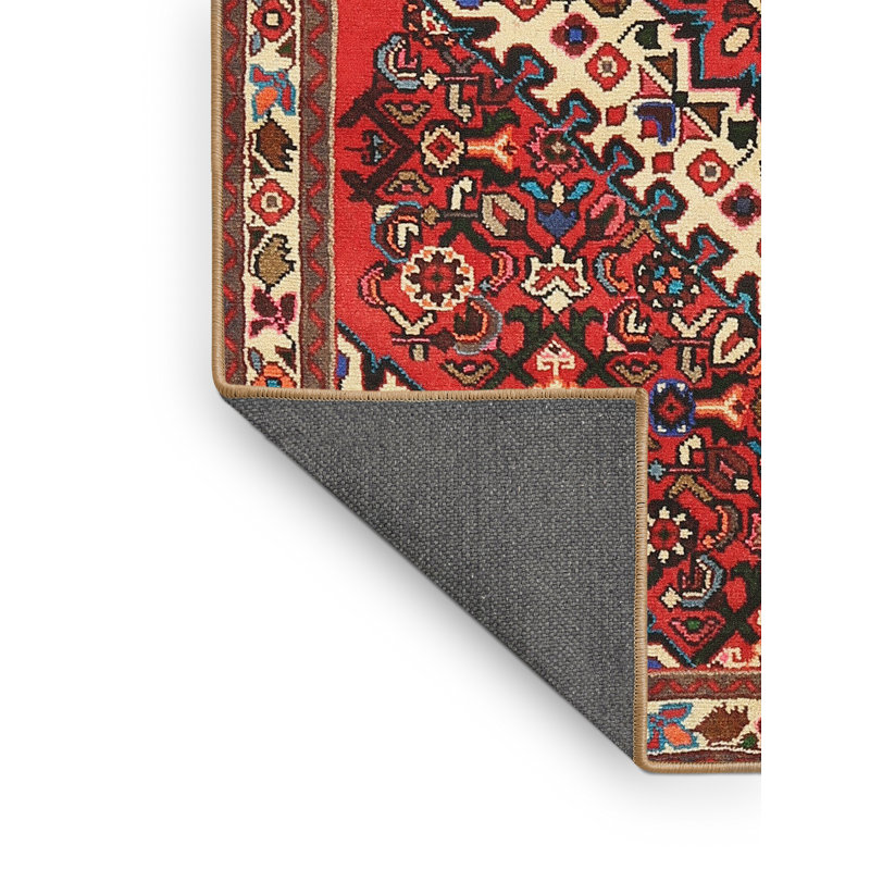 Tapis brun/noir/crème traditionnel Argie, Rectangle 3 pi x 5 pi