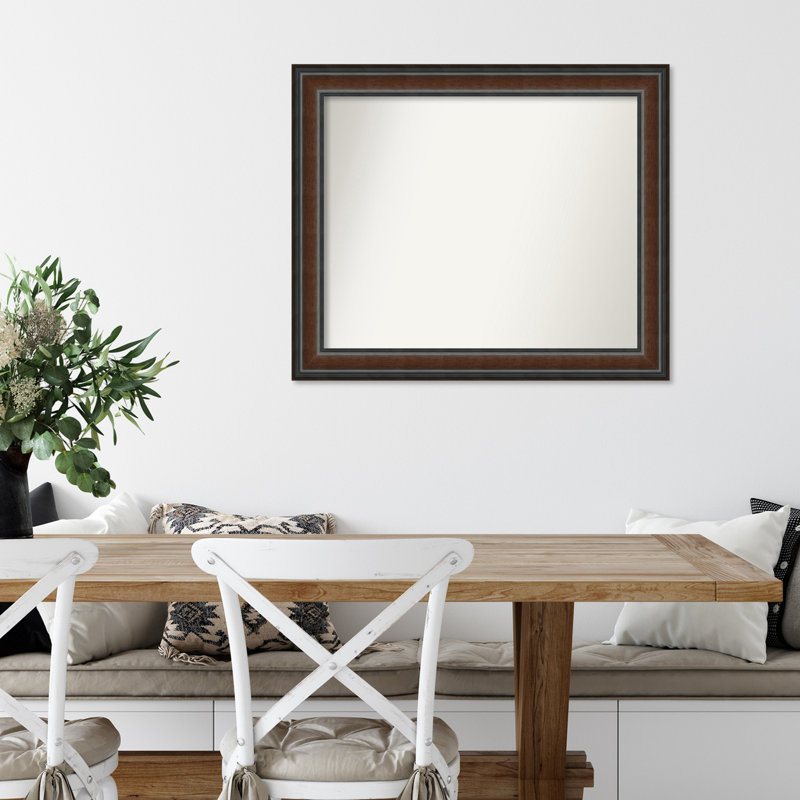 Halcott Solid Wood Rectangle Wall Mirror, 31" H x 26" W