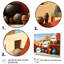 «Red Cubist Pottery Formation - Boho Pottery», ensemble de 5 pièces d'art mural-64662251