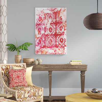 «Global Fuchsia I», impression sur toile