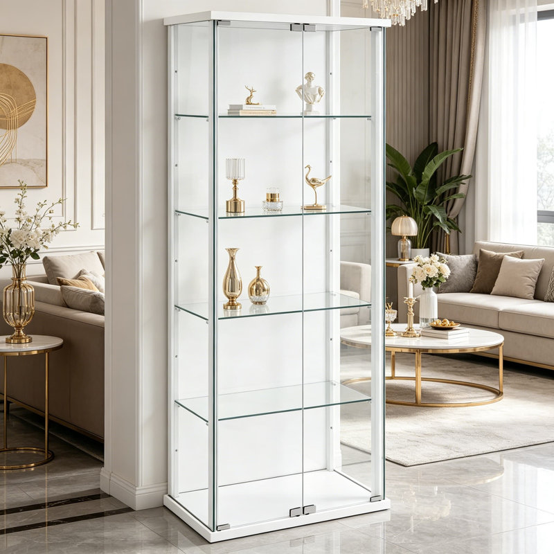 Vitrine en verre Delphinium
