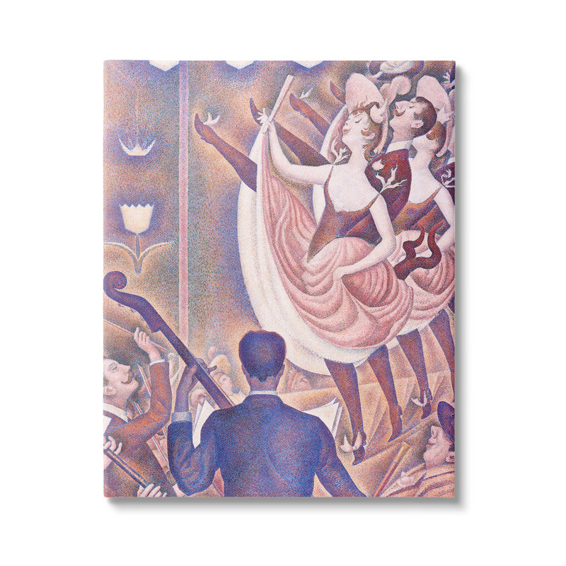 «La Chahut Classic» par George Seurat - Peinture, Toile tendue, H 20 po x l 16 po x P 1,5 po