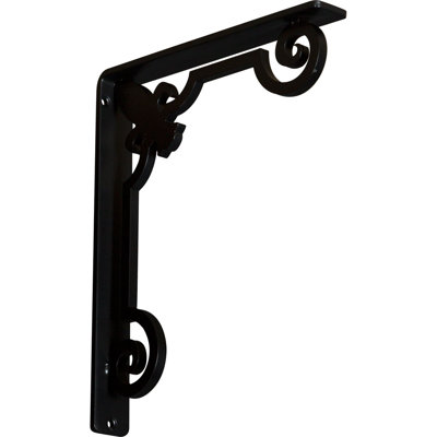 Support en fer forgé Fleur De Lis, (support central simple) (paquet de 4)