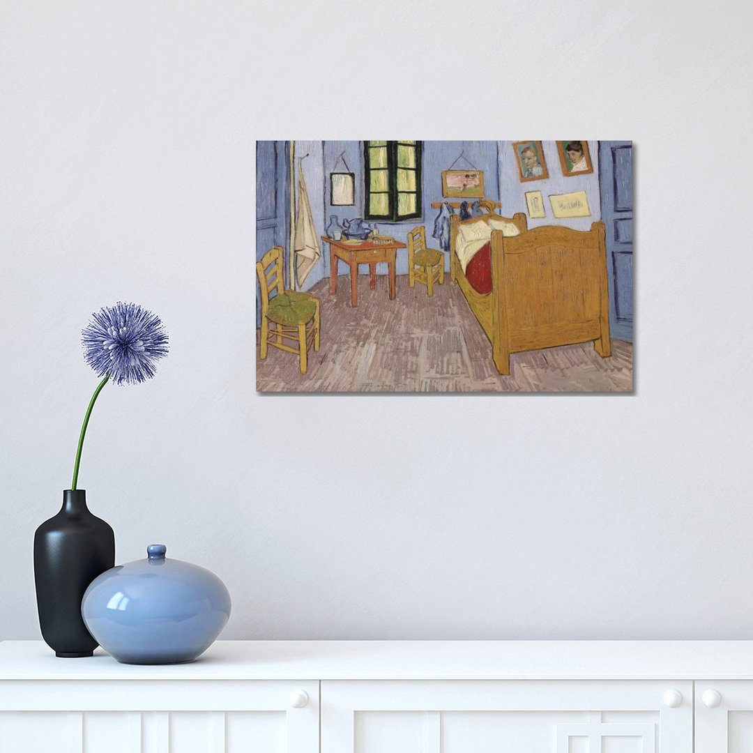 Bedroom In Arles, Third Version, September 1889 (Musee D'Orsay) by Vincent Van Gogh - Wrapped Canvas Painting