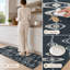 Tapis de cuisine lavables antidérapants à motif géométrique