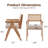  Rattan Dining Chair with Solid Wood Frame-499867115