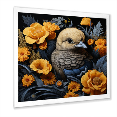 «Cute Chicken Plumage», art mural animal de poule