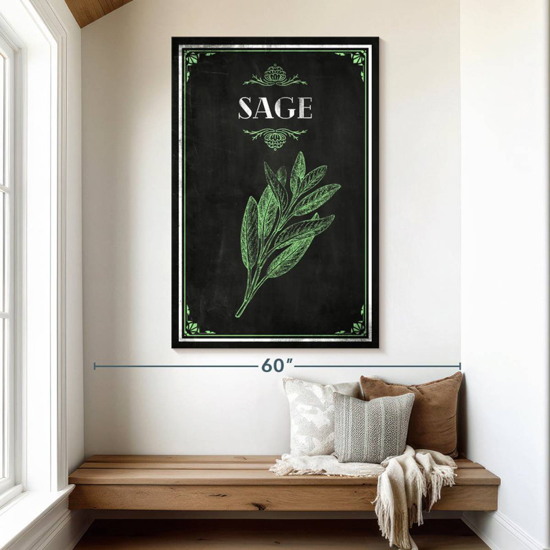 Tableau vert sauge, H 51 po x l 34 po