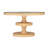 Round Glass Top Solid Wood Base Dining Table