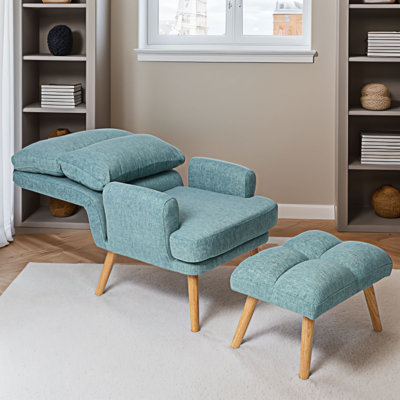 Ensemble de chaises d'appoint modernes avec repose-pieds
