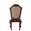 Chaise d'appoint en tissu et à finition espresso Chateau De Ville