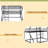 Full XL Over Twin XL Over Queen Size Triple Bunk Bed With Long And Short Ladder-440246156