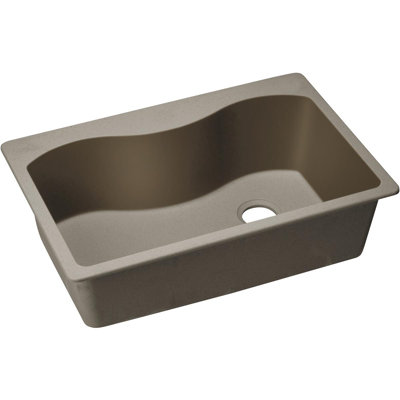 Quartz Classic 33" x 22" x 9-1/2" Drop-In Kitchen Sink