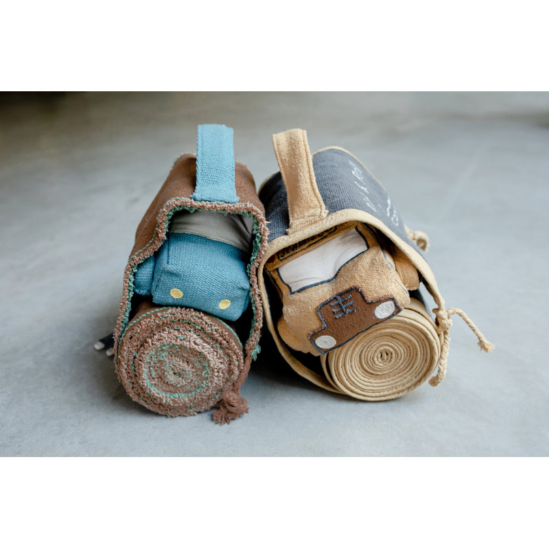 Ride & Roll Toy School Bus Set